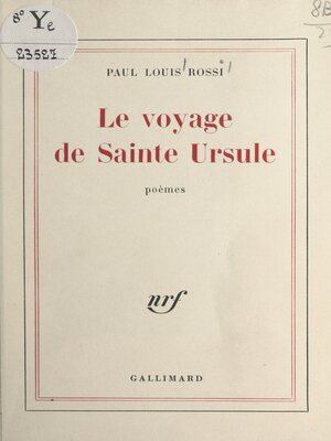cover image of Le voyage de Sainte Ursule